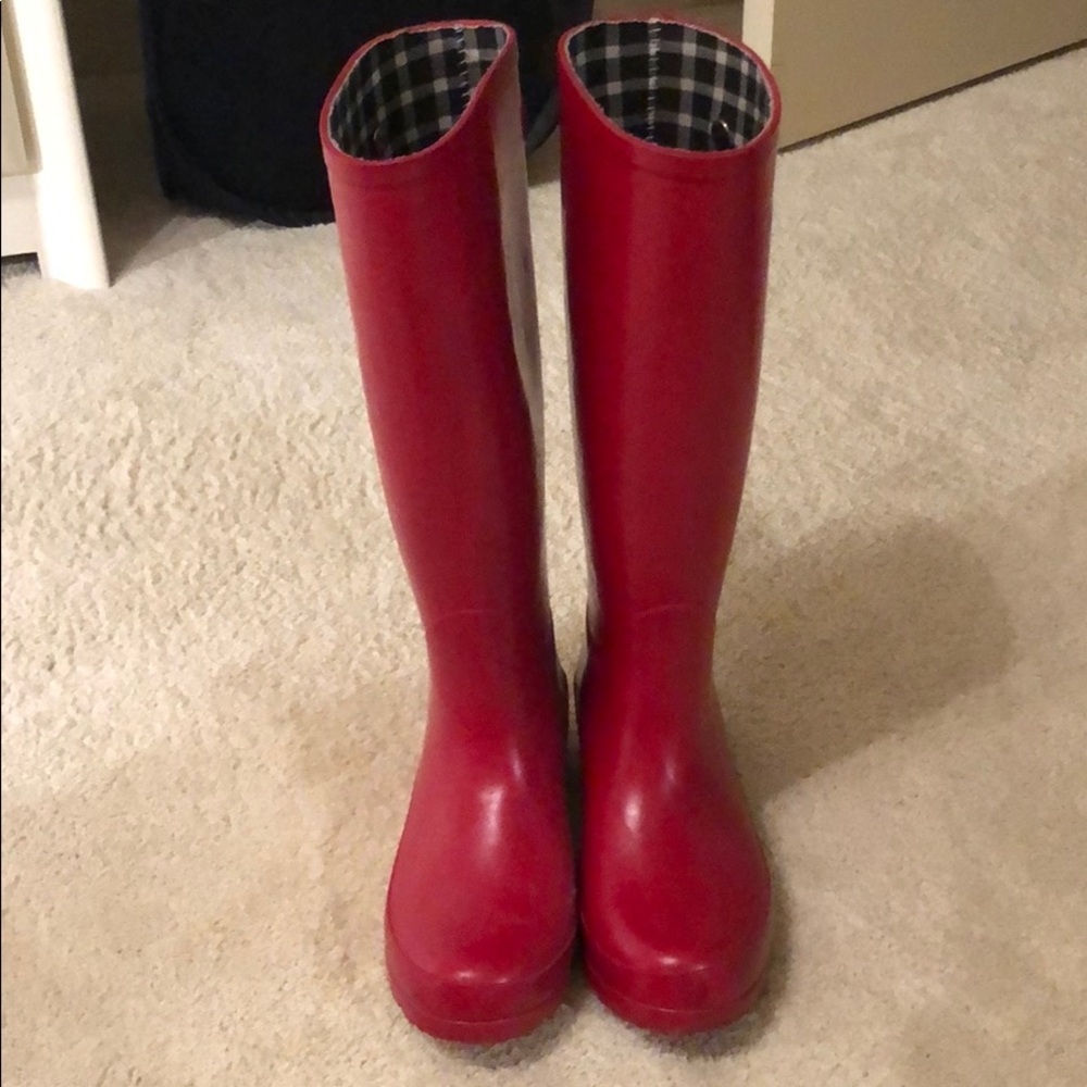 Banana republic red rain boots
